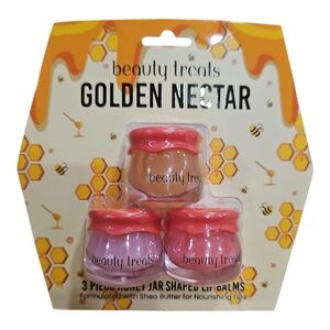 Beauty Treats Golden Nectar Lip Balm Set